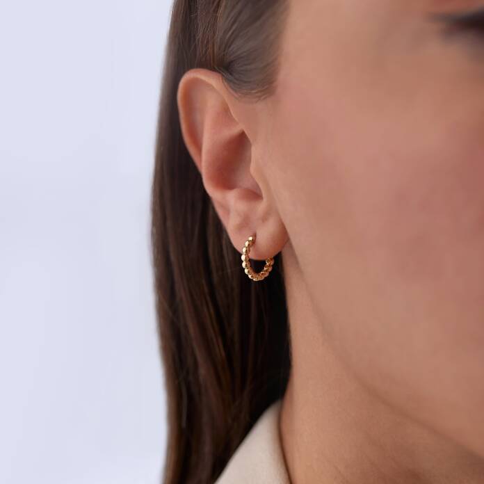 Medium Tamtur Ball Küpe - 1