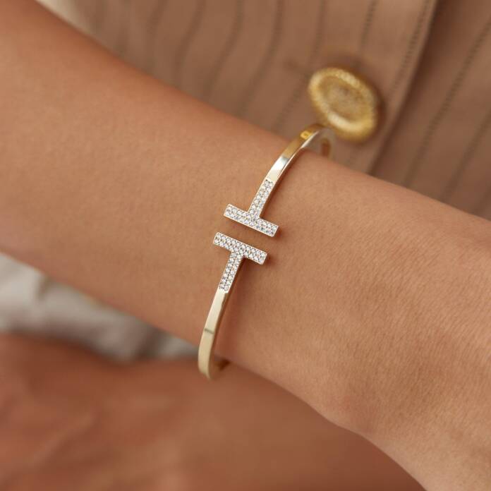 Medium Taşlı T Kelepçe - 2