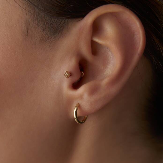 Mi Klasik Kilitli Halka Küpe - 2