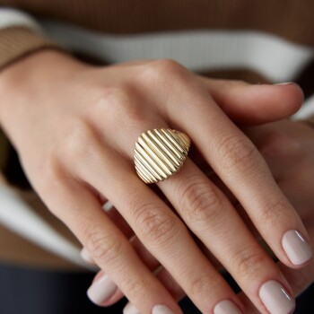 Midye Kabuk Yüzük - Mg Gold (1)