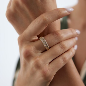 Midye Taşlı Yüzük - Rayna (1)