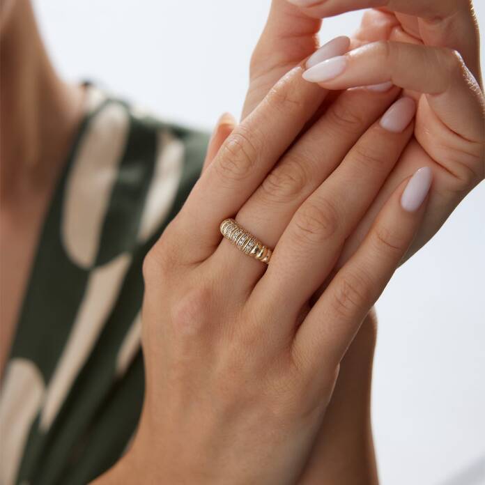 Midye Taşlı Yüzük - 3