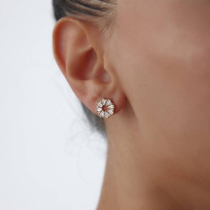 Mill Vidalı Küpe - 2