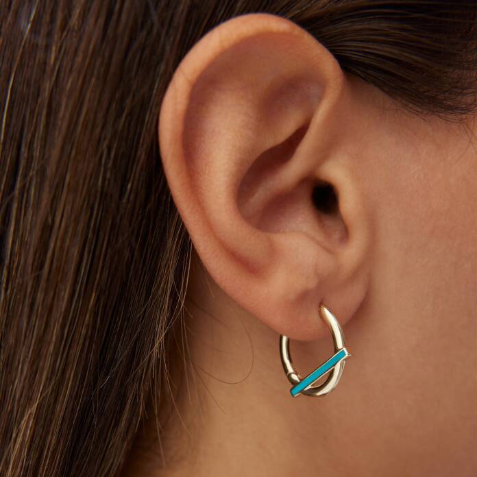 Mine Çizgi Küpe - 1