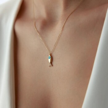 Mine Detay Balık Kolye - Rayna