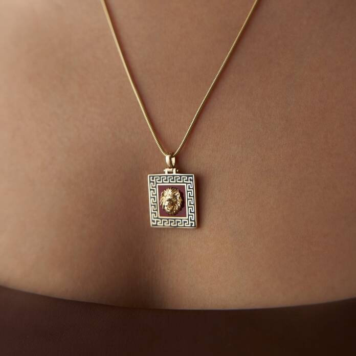 Mineli Aslan Madalyon Kolye - 1