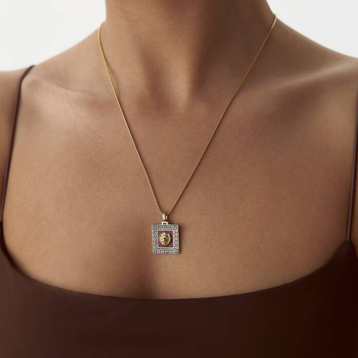 Mineli Aslan Madalyon Kolye - 3