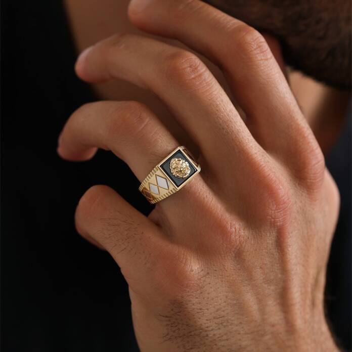 Mineli Aslan Şövalye Yüzük - 1