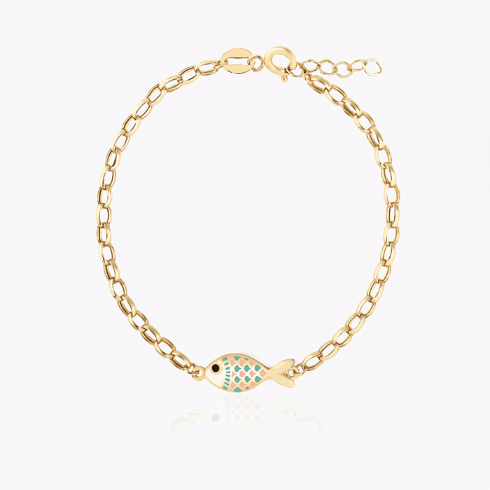 Mineli Balık Çocuk Bilekliği - Melike