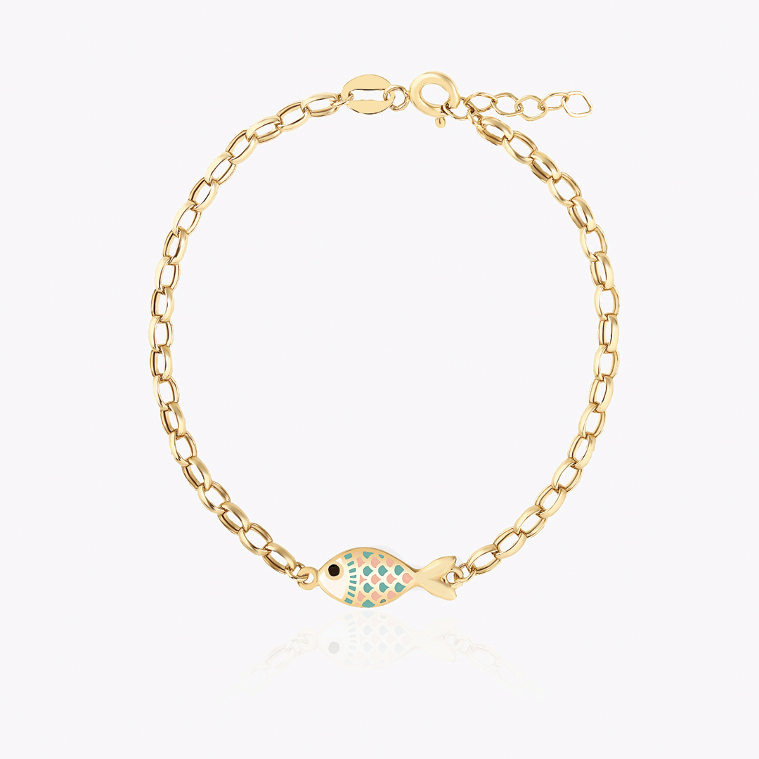 Mineli Balık Çocuk Bilekliği - 1