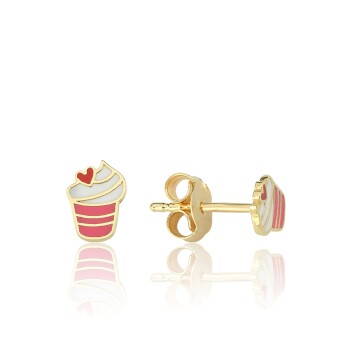 Mineli Cupcake Çocuk Küpesi - Melike