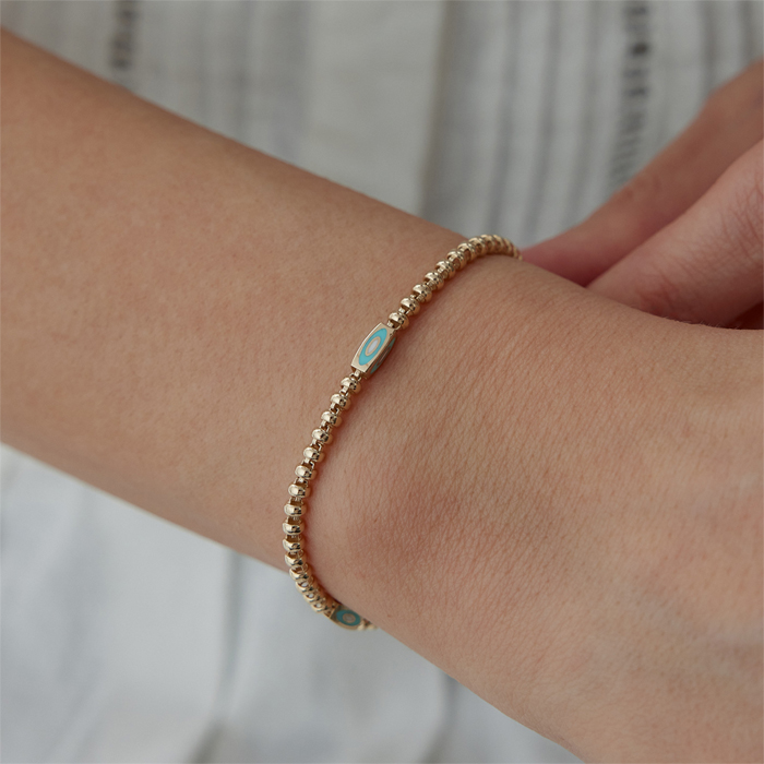 Mineli Dörtgen Top Bileklik - Mazi (1)