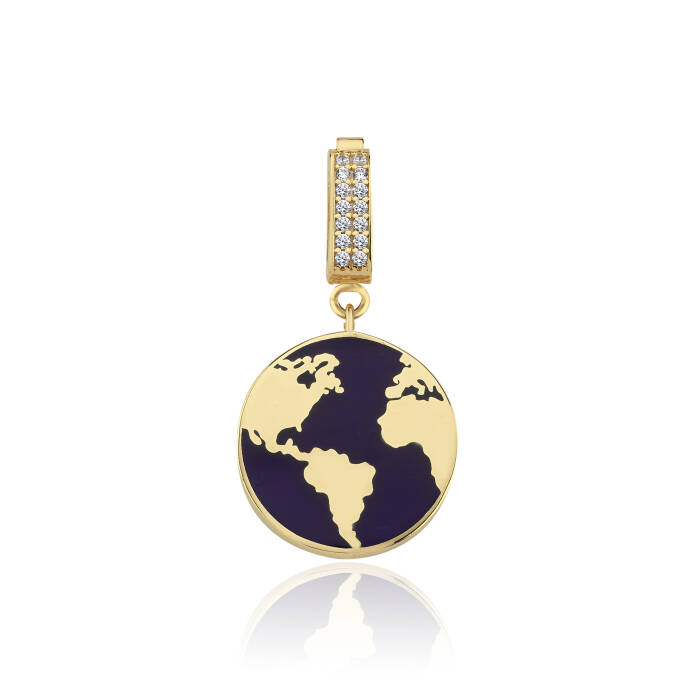 Mineli Dünya Kolye Ucu - 1