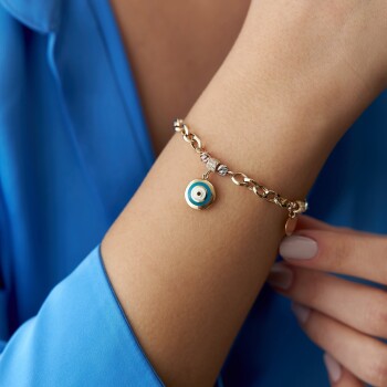 Mineli Göz Charm Bileklik - Özer