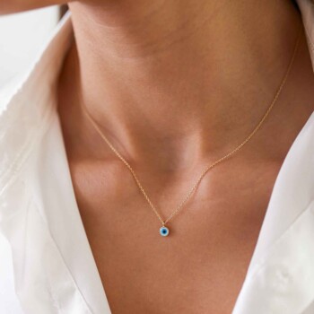 Mineli Göz Kolye - Alen