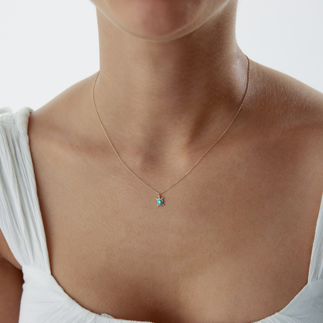 Mineli Kaplumbağa Kolye - 2