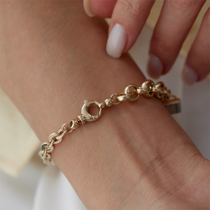 Mineli Kilit Yıldız Charm Bileklik - 3