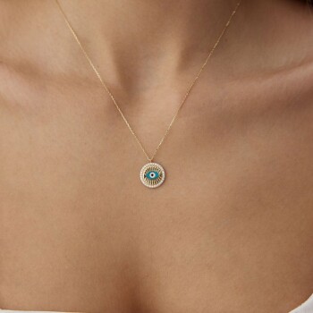 Mineli Kirpik Kolye - Rayna (1)