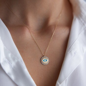 Mineli Kirpik Kolye - Rayna