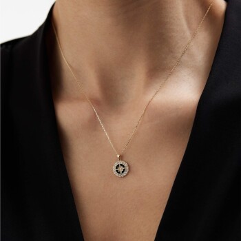 Mineli Kutup Yıldızı Kolye - Alen