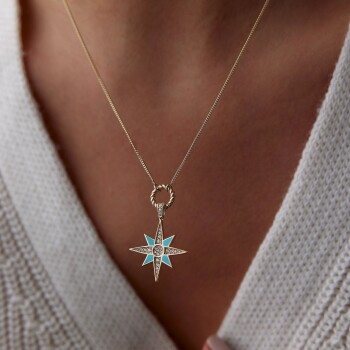 Mineli Kuzey Yıldızı Kolye - Rayna (1)