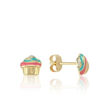 Mineli Muffin Çocuk Küpesi - Melike