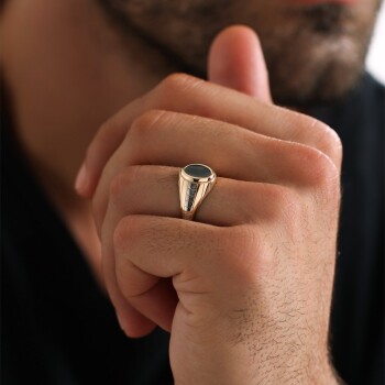 Mineli Şövalye Erkek Yüzük - Koçak (1)