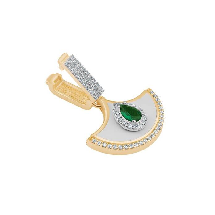 Mineli Yeşil Taşlı Charm - 2