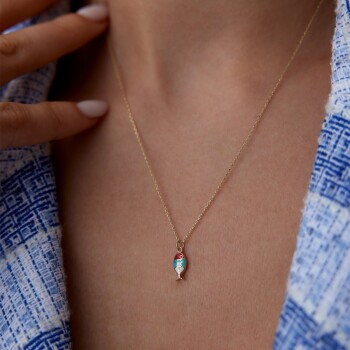 Mini Akdeniz Balık Kolye - Rayna (1)