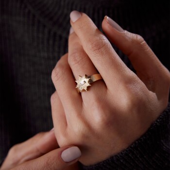 Mini Baget Güneş Yüzük - Rayna (1)