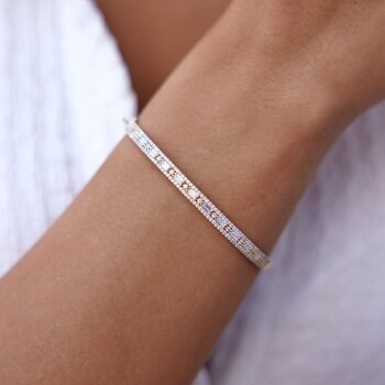 Mini Baget Taşlı Kelepçe - Mazi