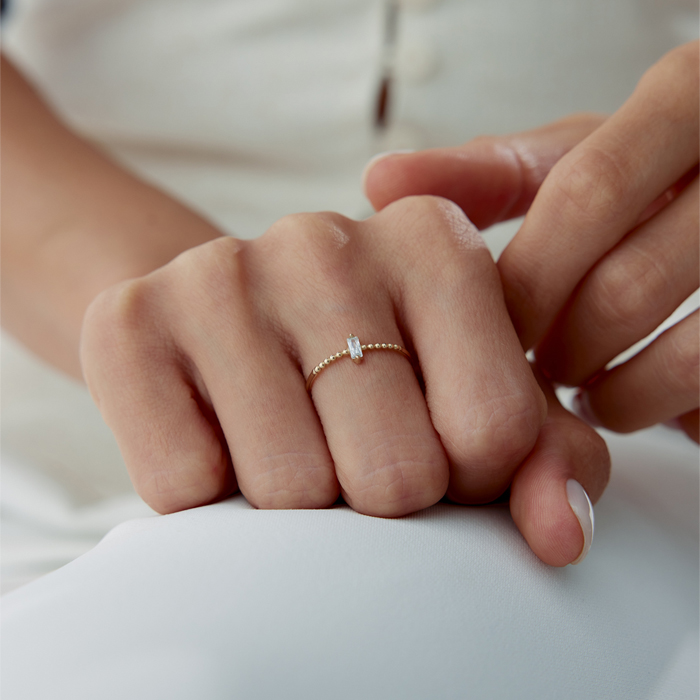 Mini Ball Baget Yüzük - Rayna