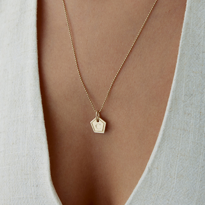 Mini Beşgen Plaka Kolye - Gökhan Bera (1)