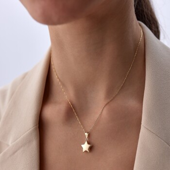 Mini Bombe Yıldız Kolye - Tuana