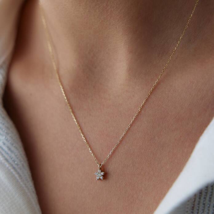 Mini Çiçek Kolye - 2