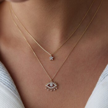 Mini Çiçek Kolye - 3