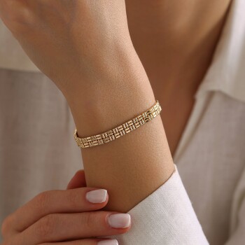 Mini Çubuk Örgü Bileklik - Özer