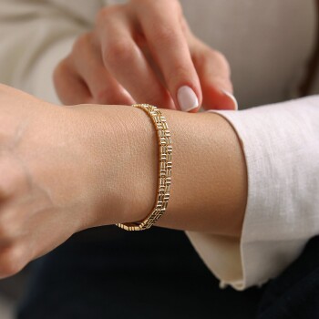 Mini Çubuk Örgü Bileklik - Özer (1)