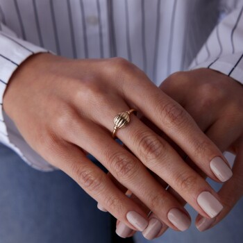 Mini Deniz Kabuğu Yüzük - Rayna (1)