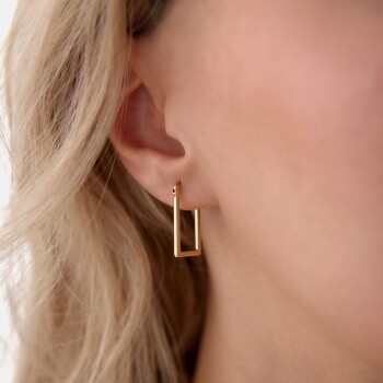 Mini Dörtgen Küpe - Ador