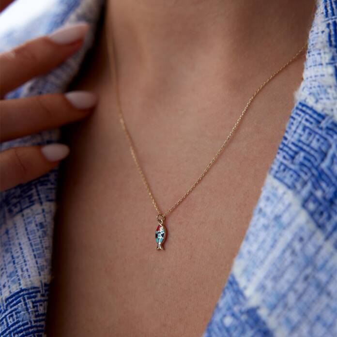 Mini Fortuna Balık Kolye - 2