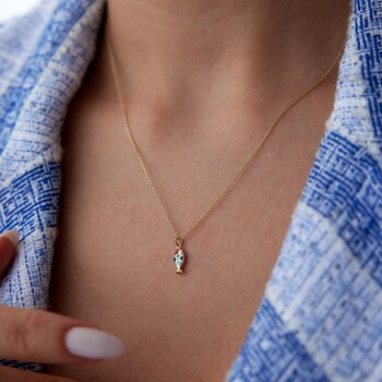 Mini Fortuna Balık Kolye - 3