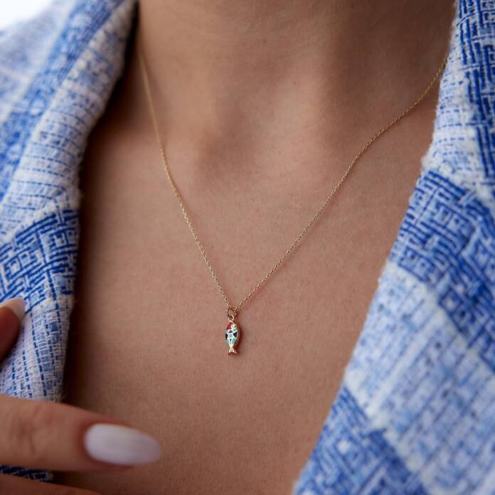 Mini Fortuna Balık Kolye - 3