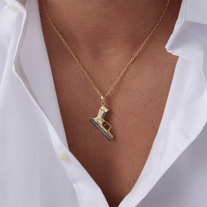 Mini Gun Erkek Kolye - Koçak