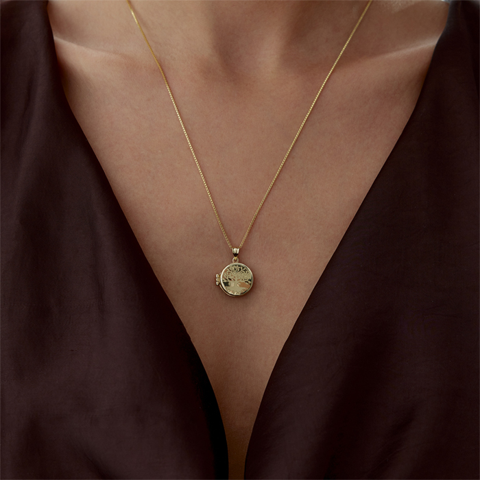 Mini Hayat Ağacı Kapaklı Kolye - 3