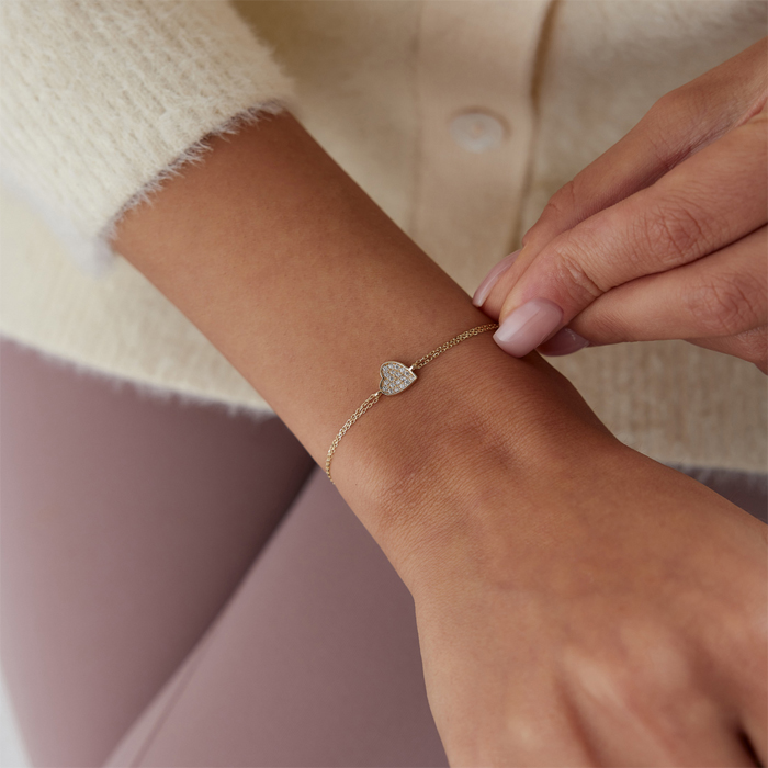 Mini Heart Stone Bileklik - Rayna (1)