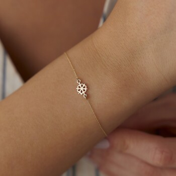 Mini Kar Tanesi Bileklik - Mazal