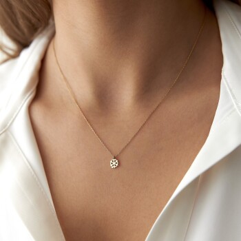 Mini Kar Tanesi Kolye - Mazal (1)