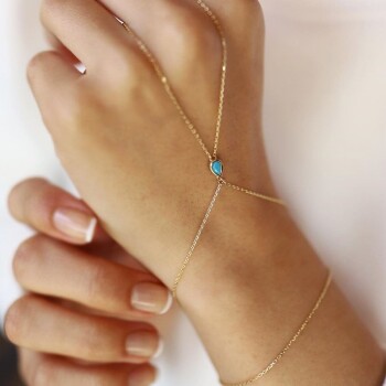 Mini Mavi Taşlı Şahmeran - Rayna