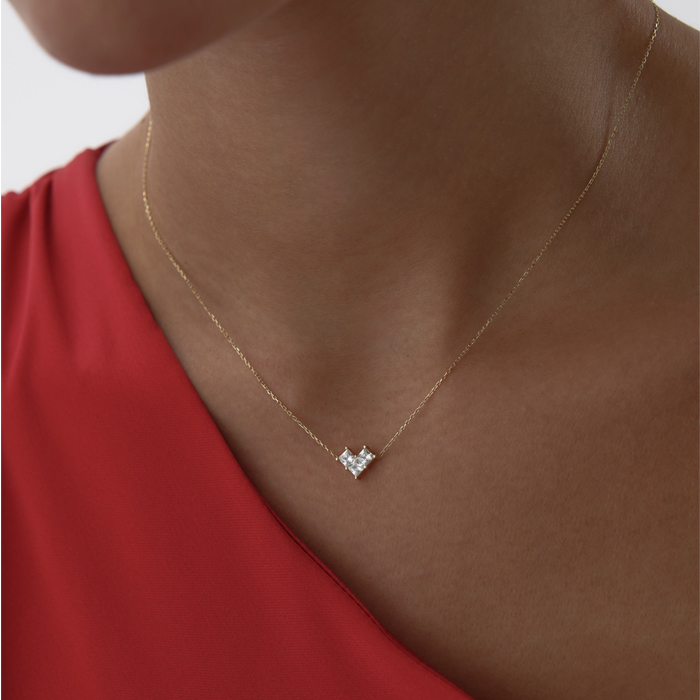 Mini Parçalı Kalp Kolye - Gökhan Bera (1)